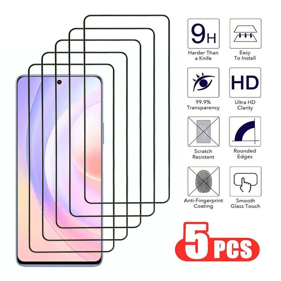 5pcs ochranca pre Honor 50 70 90 Lite X6 x7 x8 x9 4G 5G Temperované sklo na česť 50 SE 80 GT x6A x7A x8A X8B SCREE FILM