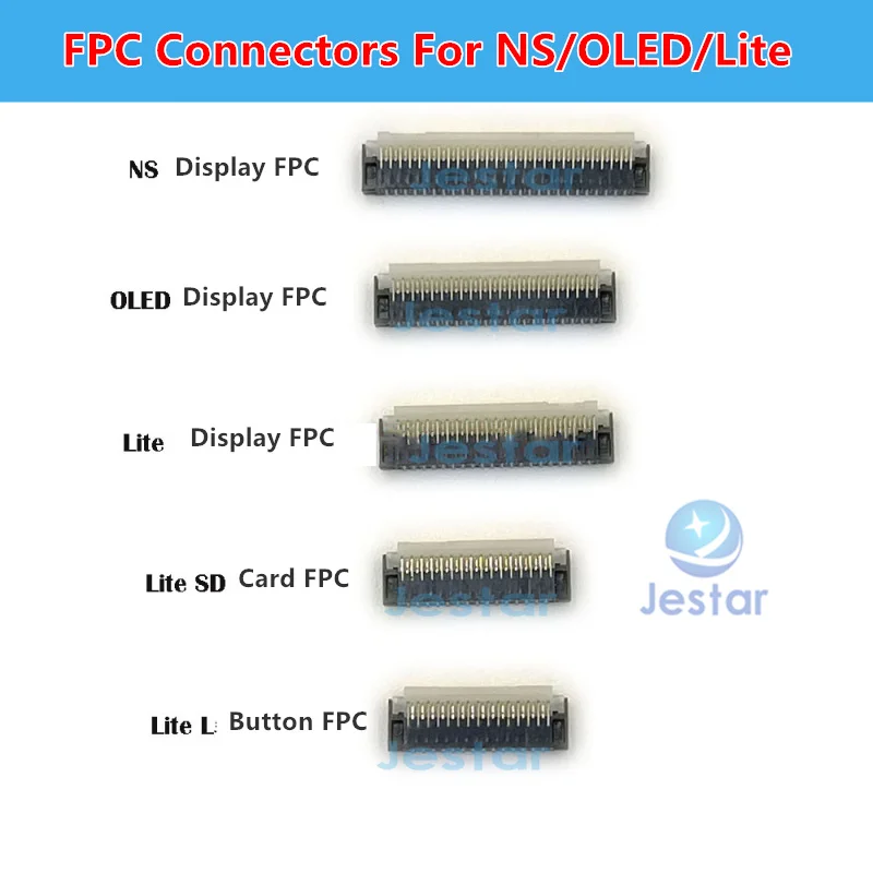 5pcs Originálny LCD displej obrazovky Touch SD Card FPC Connectors for Nintendo Switch Console NS Lite / OLED
