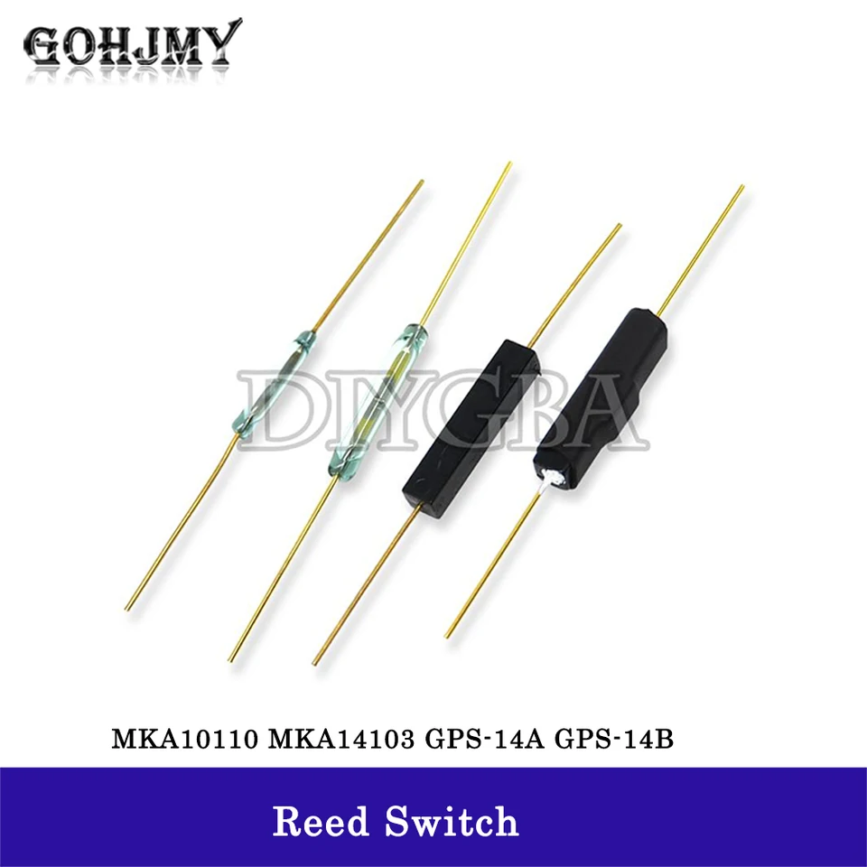5pcs Reed Switch MKA14103 MKA10110 GPS-14B GPS-14A GPS-1A GPS-16A Anti-vibračné poškodenie Magnetický spínač Magnetického prepínača