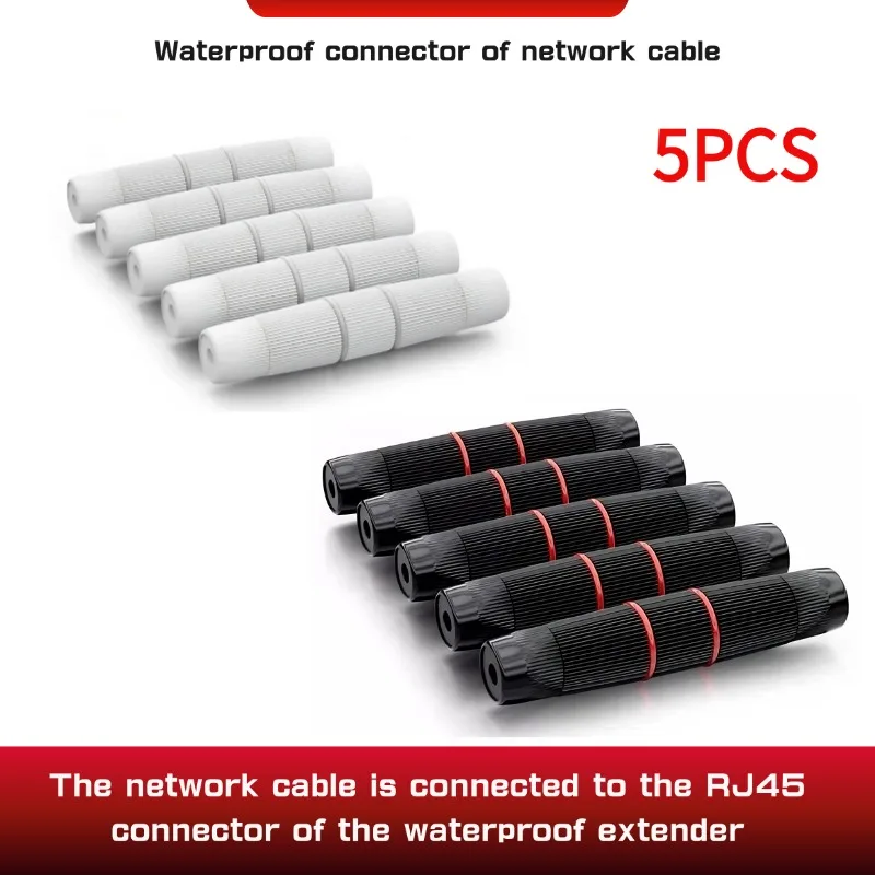 5pcs RJ45 Docking Connector Ethernet Network s priamym vodotesným hlavičkou IP67 Outdoor Broadband Cable Extender