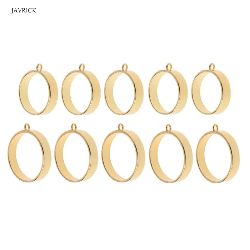 5pcs Round Framework Open Back Rake Pendant Blanks na výrobu šperkov na živicu