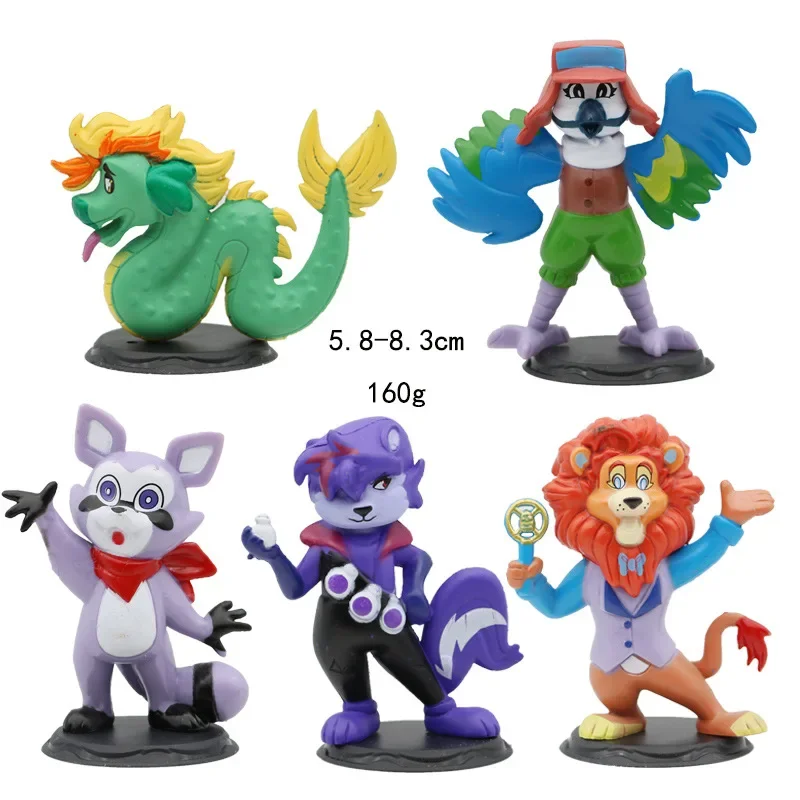5pcs/set indigo park figúrky hračky horor hrachbly finley karikatúra akčná figúrka modela bábiky dekorácia dekorácie detských narodenín