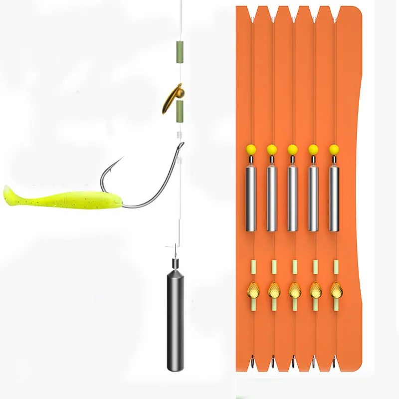 5pcs/set Texas Rig Set #2 #1 #1/0 Drop Shot Hook Carolina Rig Kit bass rybárske náradie príslušenstvo 3,5 g 5g 7g 10g