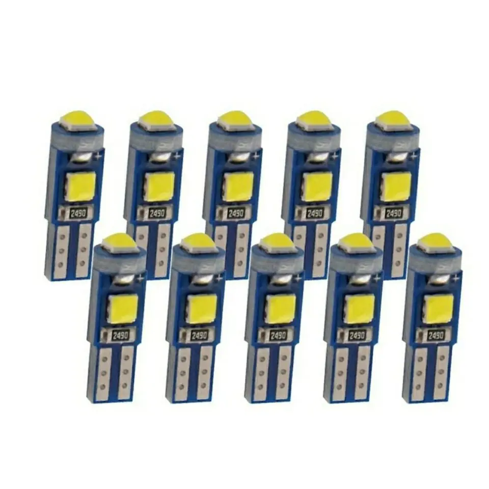 5pcs T5 W3W W1.2W LED žiarovka Svetlá vozovky pre Saab 9-3 9-5 900 9000 SAAB 93 95 Interiérová dekorácia