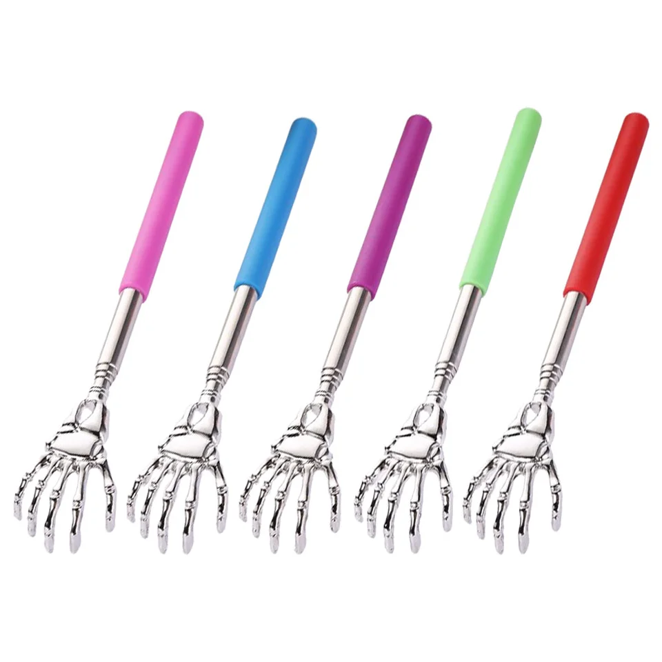 5pcs Tickle Scratcher Zadná rukoväť s dlhou rukoväťou Scratcher z nehrdzavejúce