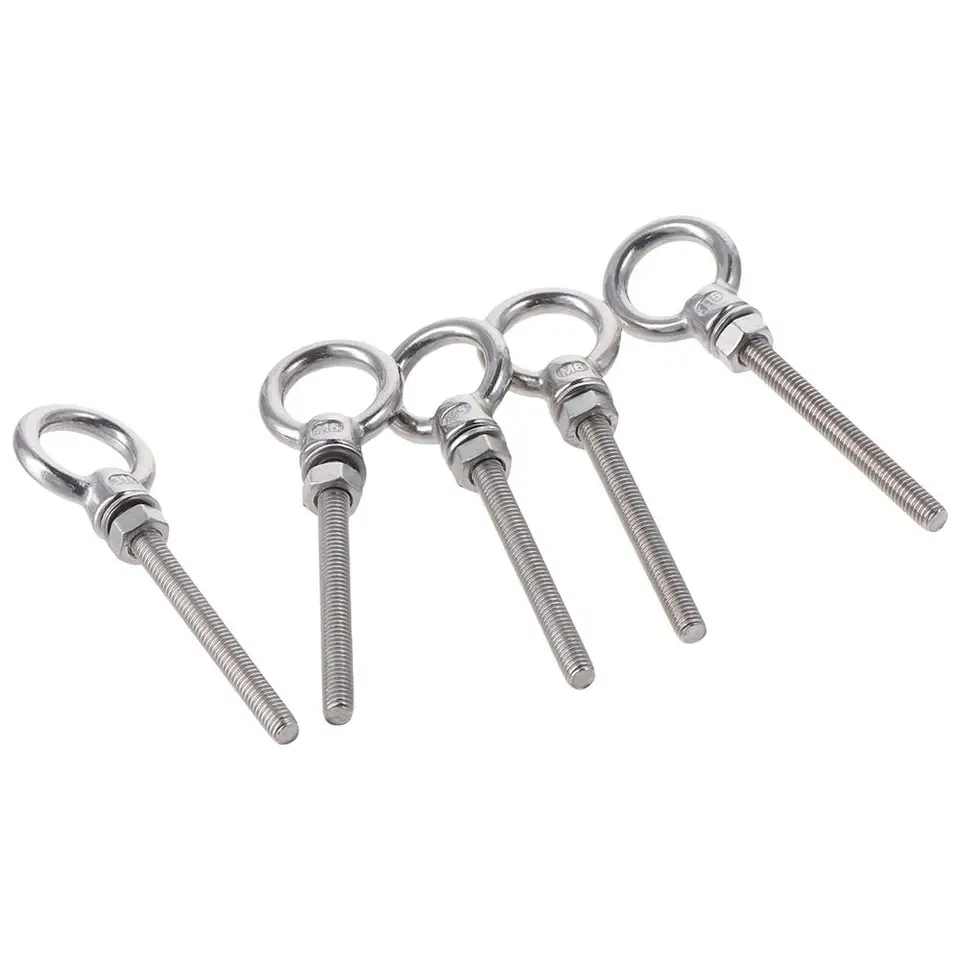 5pcs z nehrdzavejúcej ocele 316 závitové oka 1/4 