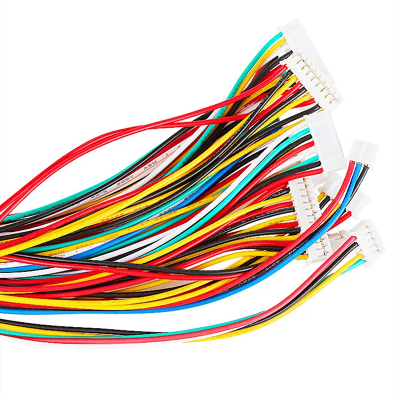 5pcs/šarža jst pH 2.0 2/3/4/5/6/7/8/9/10 PIN 2,0 mm konektorový kábel drôtového kábla 30 cm dĺžka 26awg