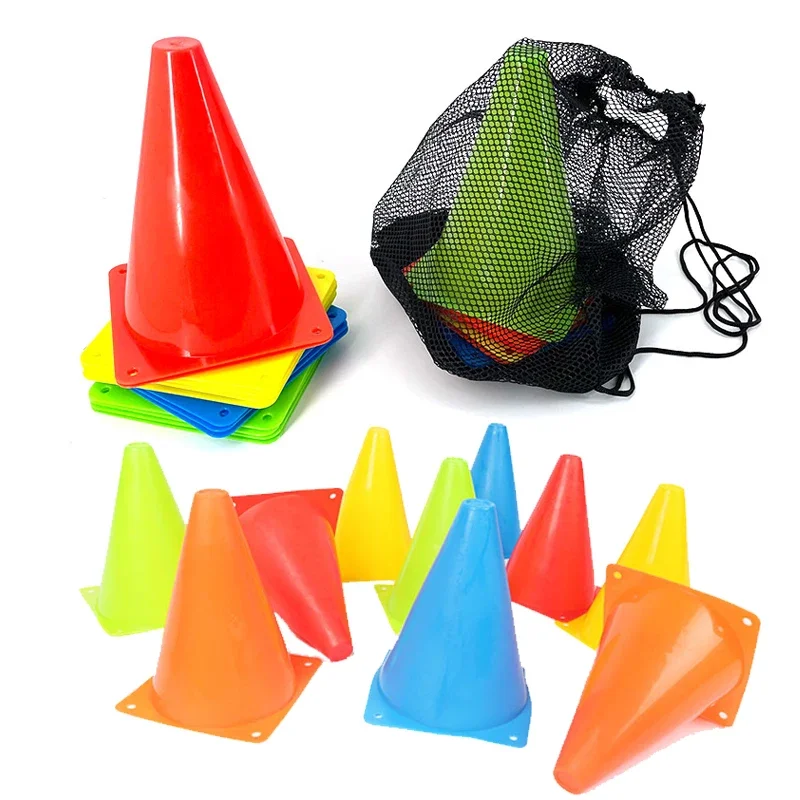 5pcs18cm znamenie vedro 6inch bariéry futbalová cesta plochý výcvik kužeľový kužeľ Pile Springback Marking Cup Symbol Symbol Športové doplnky