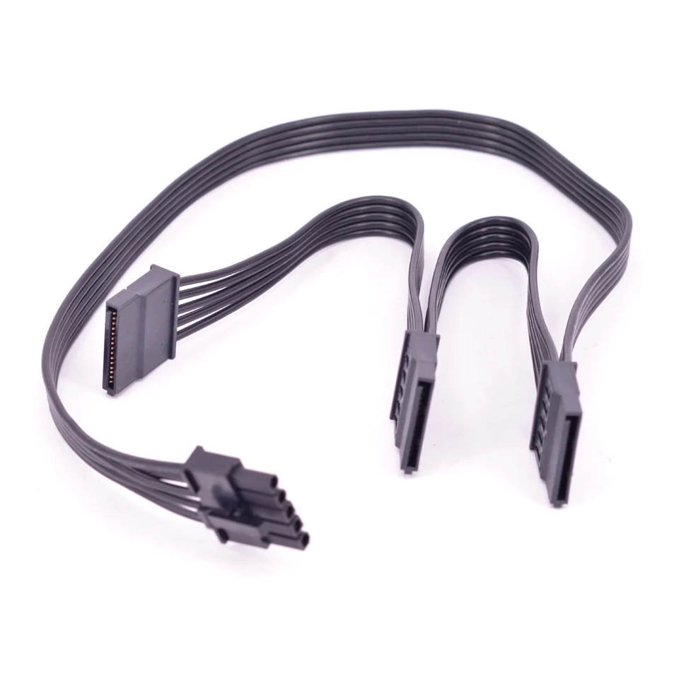 5pin 1 až 3 SATA 15PIN Ženský napájací kábel PSU pre chladič Master GM Series G750M G650M G550M Modular