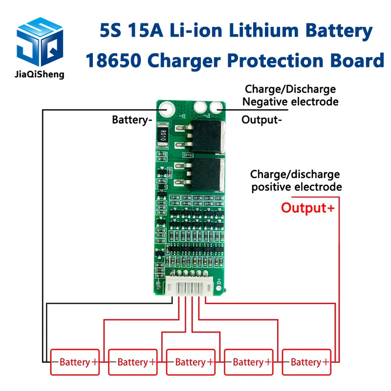 5S 15A Li-Ion lítium batérie BMS 18650 nabíjačku