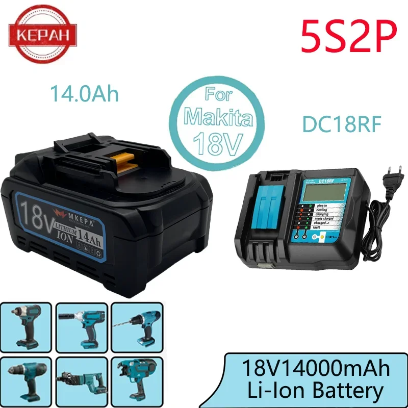5S2P 14000MAH 21700 Original Makita18v BL1830 lítium-iónové nabíjateľné napájacie náradie 21V BL1860 BL1850 BL1860B BL1840