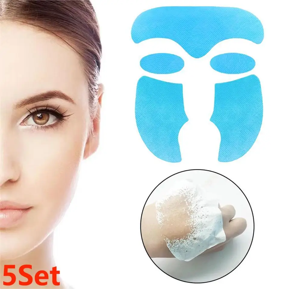 5set kolagénu vyplnený záplat cono peptid jeleň kosť nano nano instant mask líca čela očí očná náplasť proti starnutiu tváre starostlivosť o pleť