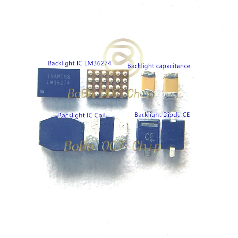 5sets-20sety LCD podsvietené svetlo Driver Driver IC LM36274 Coil/ Cap/ CE Diode Kit pre Samsung Galaxy A12 ECT