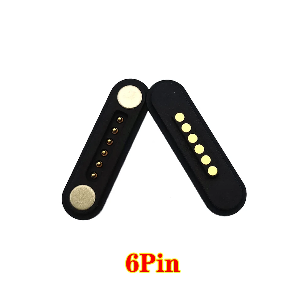 5sets 2p 3p 4p 5p 6pin dc magnetický pogo konektor pogopin samec samice 2a vodotesná s vysokým prúdom naložená pružina nakladaná zásuvka