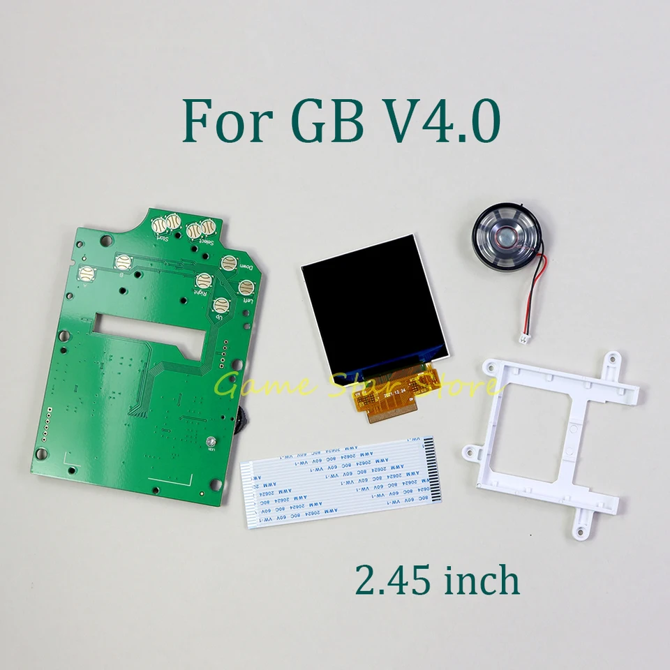 5sety pre Gameboy Classic GB V4.0 IPS obrazovky 2,45 palca LCD podsadšie zvýraznenie súprava na modifikáciu obrazovky displeja