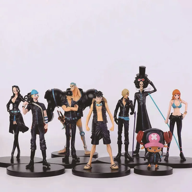 5Styles One Piece Anime Film Gold Golden Monkey D Luffy Tony Tony Chopper Brook Sanji Nami Zoro PVC Figurs