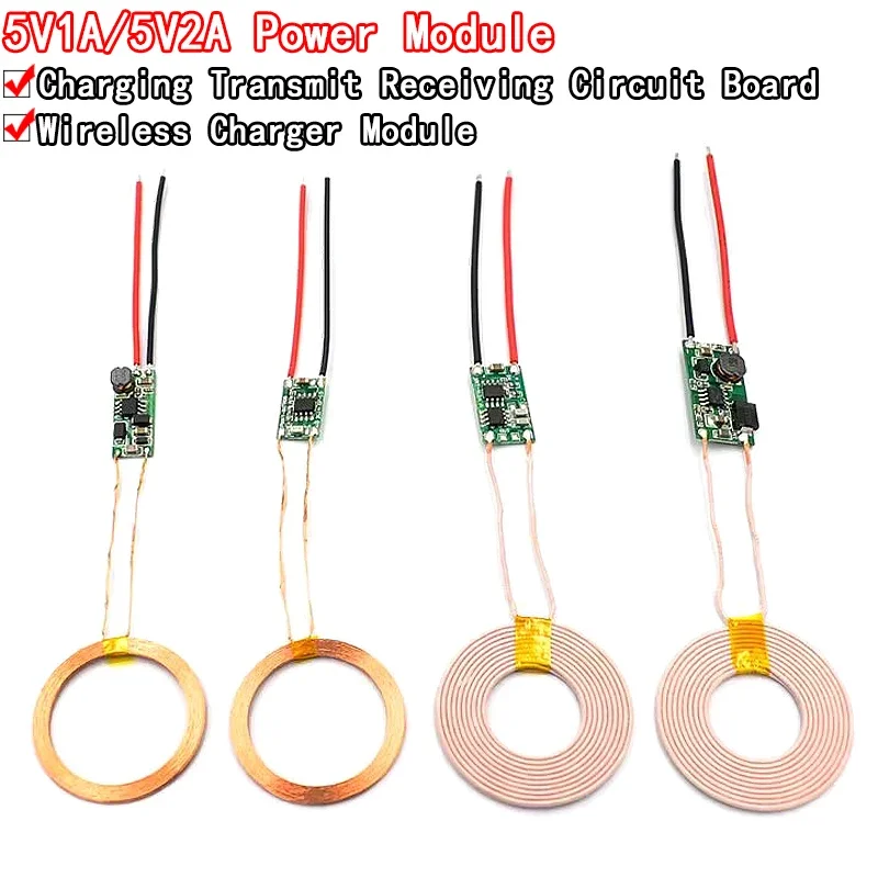 5V 1A/2A napájací zdroj bezdrôtového nabíjačky Modul dosky Terminálovej dosky pre DIY telefón