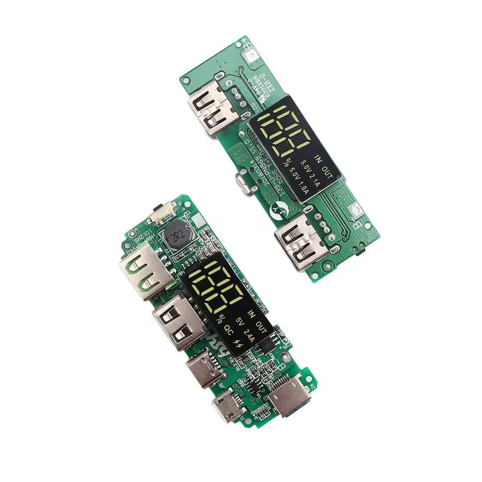 5V 2.4A Ochrana obvodov Micro/Type-C USB Dual USB nabíjačka USB nabíjačka na nabíjačke Litium nabíjačky 18650 Nabíjanie