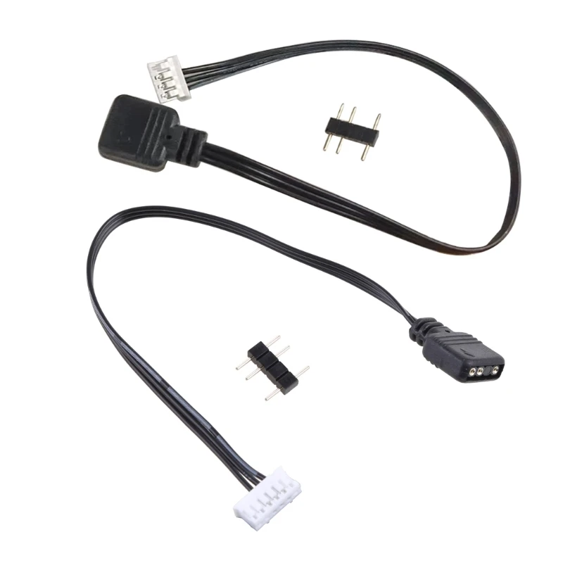 5V argb 3pinový kábel adaptéra ventilátora pre konvertor 4pin/6pin pre CoolMoon