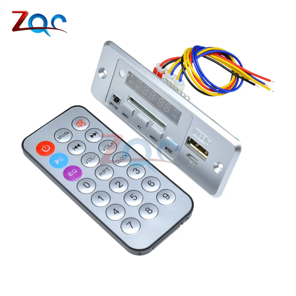 5V Mini MP3 Decoder Board Bluetooth Call Decoding Modul MP3 WAV U-Disk TF karta USB s 2*3W zosilňovacím diaľkovým ovládačom