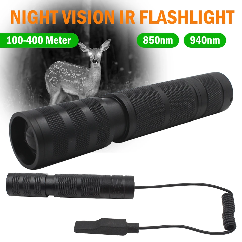 5W 850nm 940nm prenosná infračervená infračervená baterka Teleskopická zaostrenie Zoomable Zoomable for Tactical Loving Night Vision zariadenia