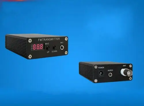 5W 87-109MHz Stereo PLL FM MP3 Mini rádiová stanica + napájací zdroj + anténa