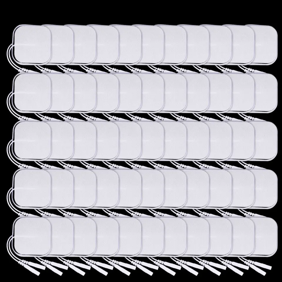 5x5cm elektródové vankúšiky Výmena za EMS jednotkovú terapiu Machine stimulator Massager Patch Patchory Appl. 2 mm zástrčka