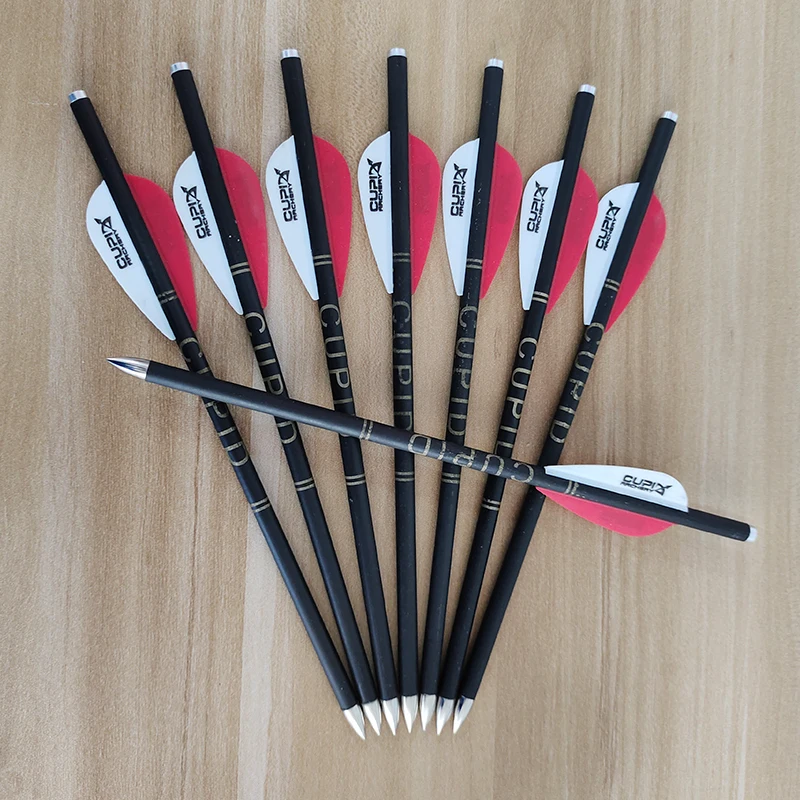 6/12/24 PCS Archery Pure Carbon Crossbow Arrow Priemer 6 mm 2 peria