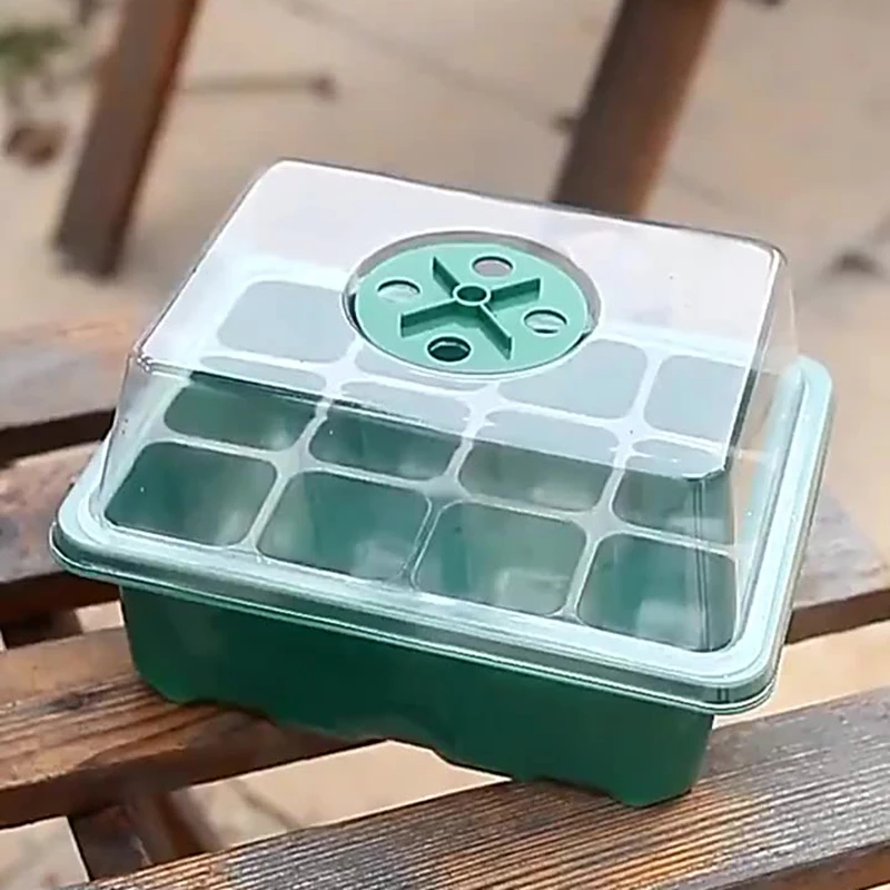 6/12 dier semienka Štartérový podnos s vlhkosťou kupolu šťavnaté šírenie podnosu mini skleníkový klíčenie podnos pre sukulentnú rastlinu