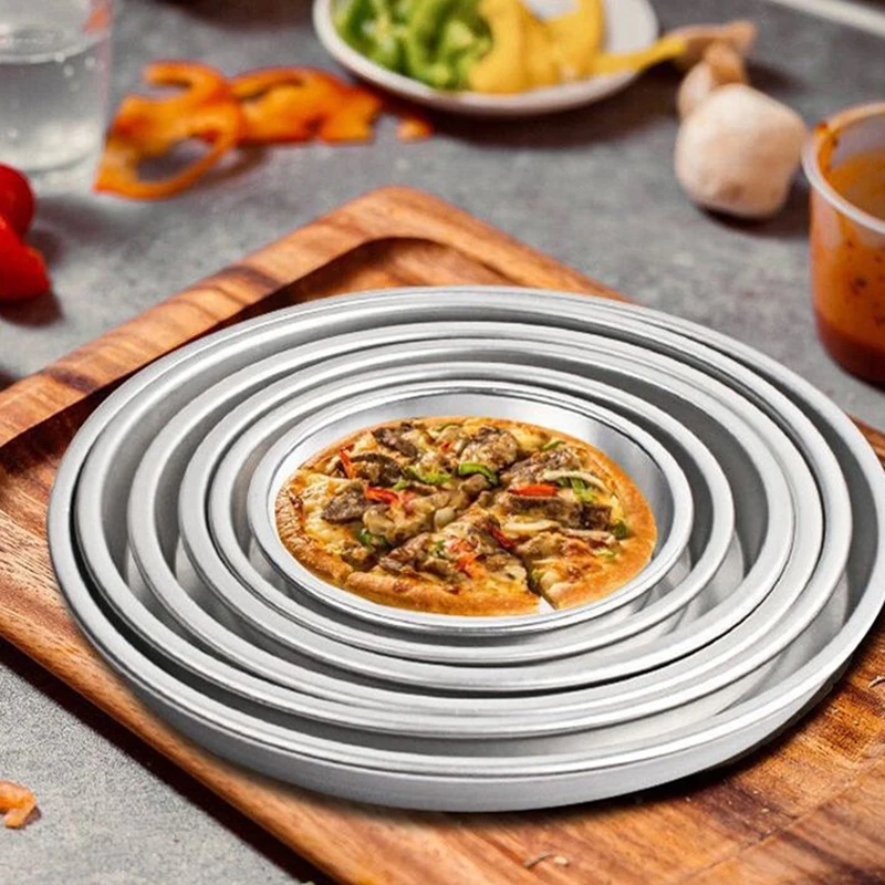 6-12inch non palicka pizza panva pizza na pečenie podnos hliníkovej zliatiny pečivo