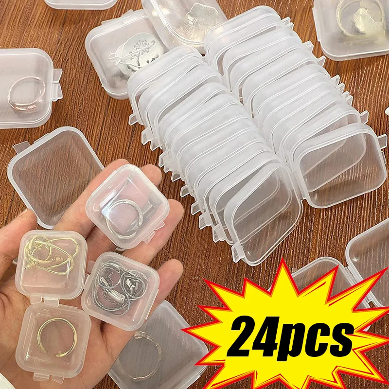 6/22ks Mini plastové skladovacie kontajnery prenosné tabletky Držiak na ukladanie liekov Ukladač