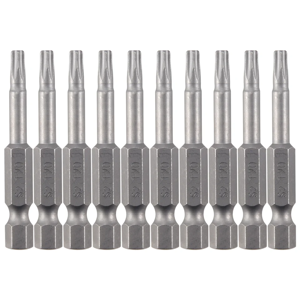 6,3 mm šesťuholníkovej stopky 4 mm T20 Magnetic Tip Torx Screwdriver Bits 10 ks