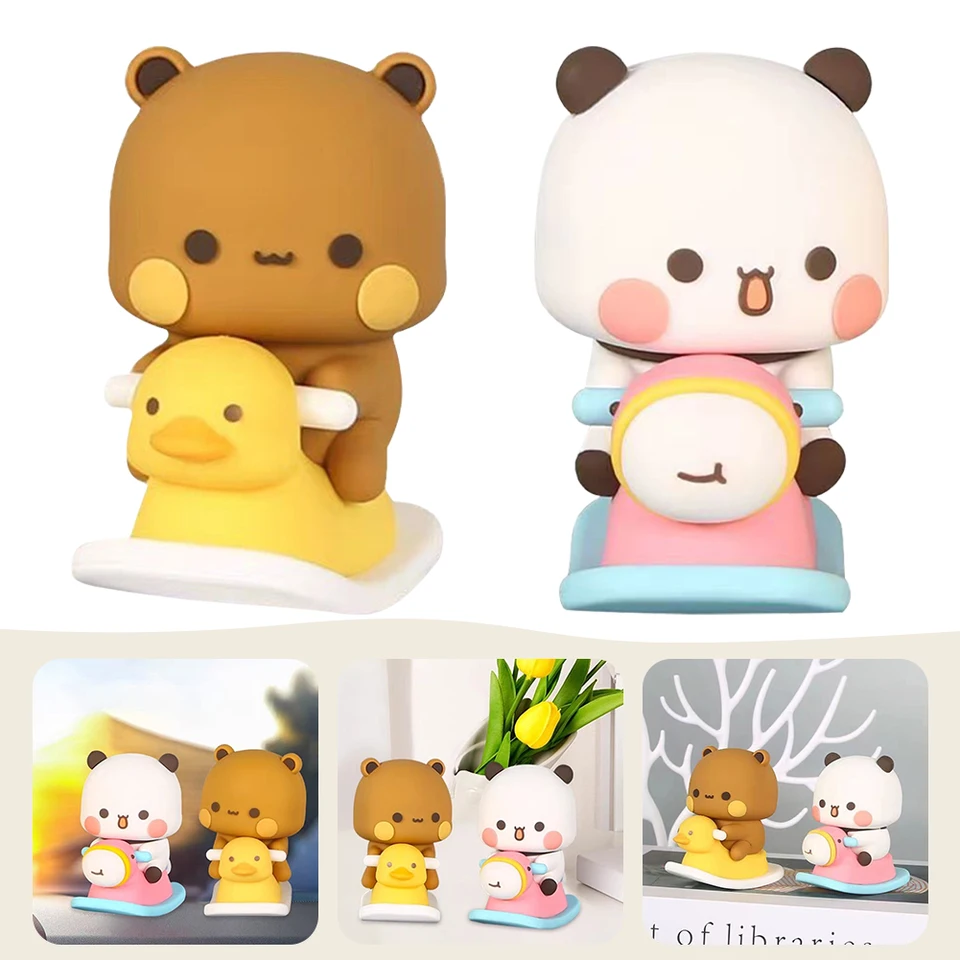 6,5 cm Zberateľná roztomilá akcia Kawaii Bear Toy Art Bear Toy Bubu Dudu Panda Bear Figure Figure Hračky Bubu Dudu pre deti