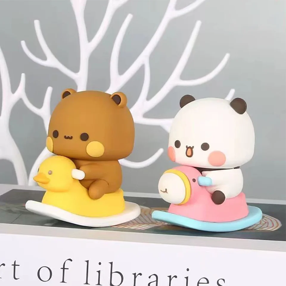 6,5 cm zbierka roztomilá akcia Kawaii Bear Toy Art Bear Toy Bubu Dudu Panda Bear Figure Hračky Sweet Lovely Panda Figure Deco