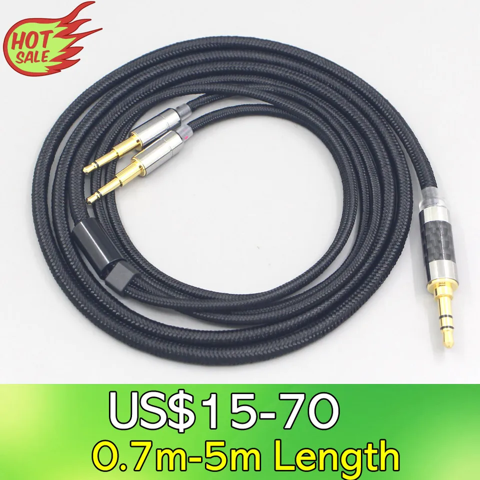 6,5 mm XLR 4,4 mm super mäkké slúchadlá nylon OFC kábel pre OPPO PM-1 pm-2 planárny magnetický 1MOM H1707 Sonus Faber Pryma LN007553