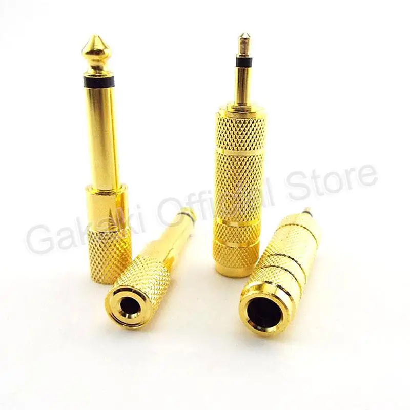 6,5 mm ženská až 3,5 mm samec Jack 3,5 mm ženská až 6,35 mm mužská zástrčka Mono Audio Mikrofónový adaptér prevodník