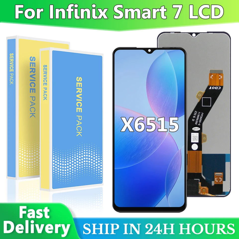 6,6 '' pre Infinix Smart 7 LCD displej dotykovej obrazovky Digitalizátor pre Infinix Smart 7 X6515 Dis)