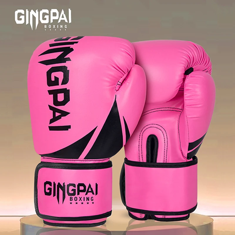 6/8/10/12oz Ženy Dievčatá boxerské rukavice Priedušné fitnes punč rukavice Kick box rukavice MMA Muay Thai Koping Mitts Men