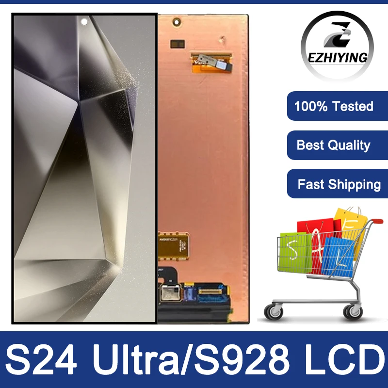 6.8 '' Dynamic AMOLED Display pre Samsung Galaxy S24 Ultra LCD S928 S928B S928B/DS S928U Zostava dotykovej zostavy dotykovej obrazovky