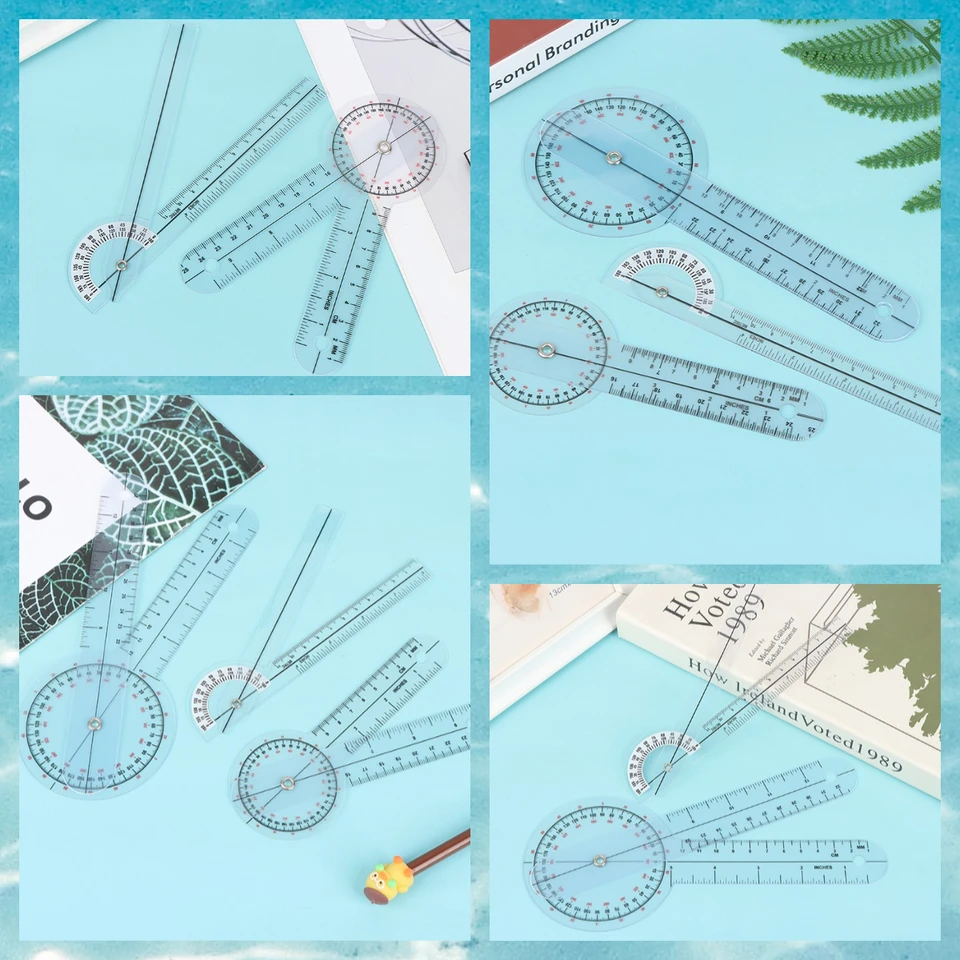 6/8 palca Goniometer Pravidlo lekárskeho kĺbového pravítka Kalibrovaný pravidlo ortopédie na meranie kĺbových uhlov pre fyzioterapeutov