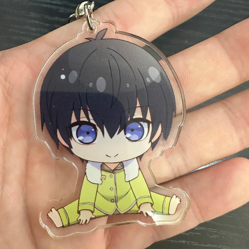 6 cm anime modré zámky figúrky Isagi Yoichi Bachira Meguru Rin Itoshi Cosplay akrylové kľúče roztomilé tašky Fanúšikovia dary