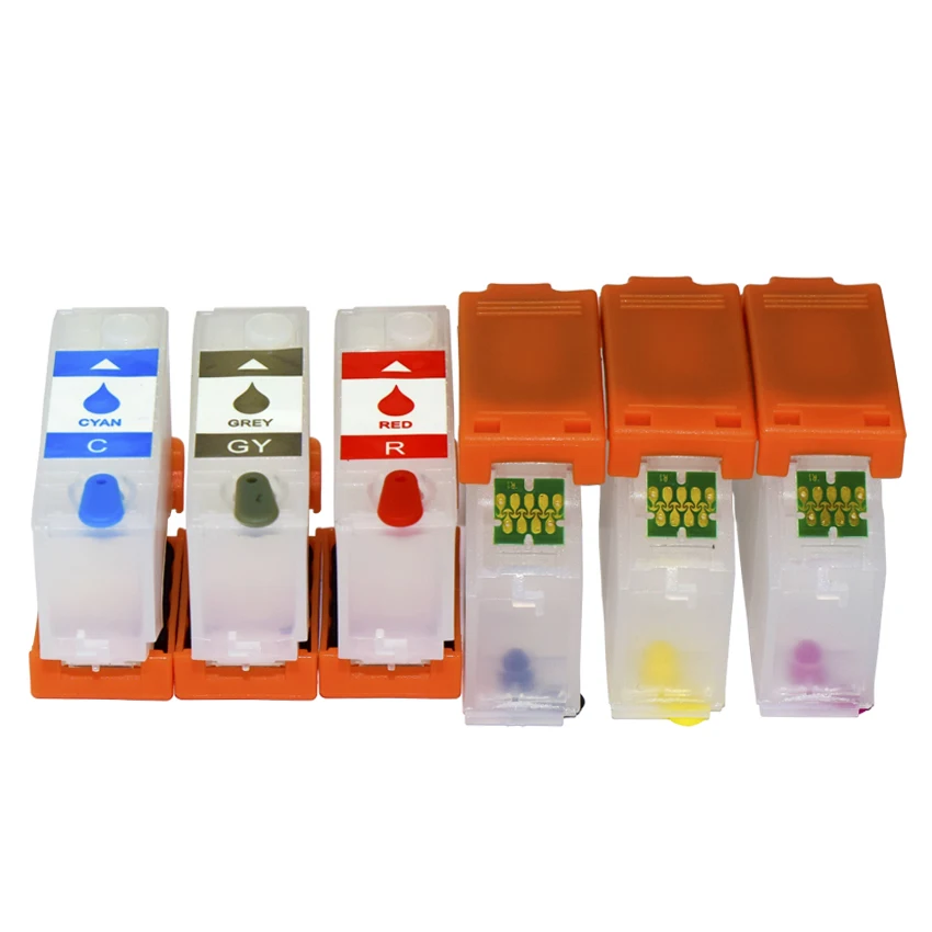 6 Color 378xL 478XL Regilble Atrated Cabtridge s čipom Auto Reset Chip pre Epson Expression XP-15000 XP-15010 XP-15080 Tlačiarne
