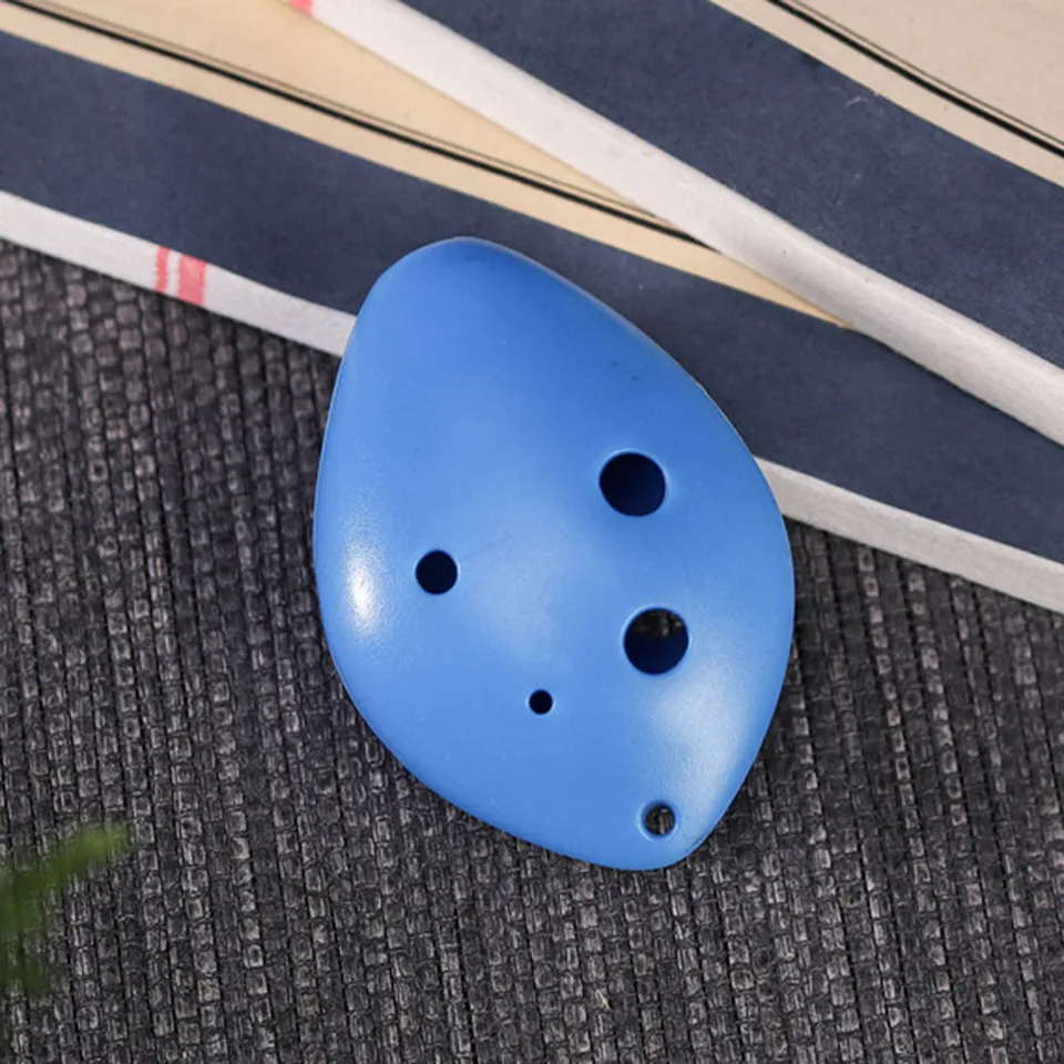 6 jamiek Ocarina Soprano C Kľúčové hudobné nástroje plastová keramická okarina s výcvikom kníh s piesňou kníh pre začiatočníkov