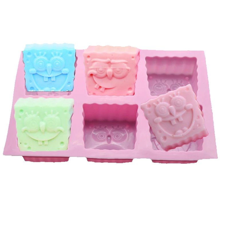 6 jamkovej silikónovej formy čokoládová mydlová forma fondant Patisserie Candy Bar Fold Decoration Cake Cake Doplnky Bakeware Nástroj