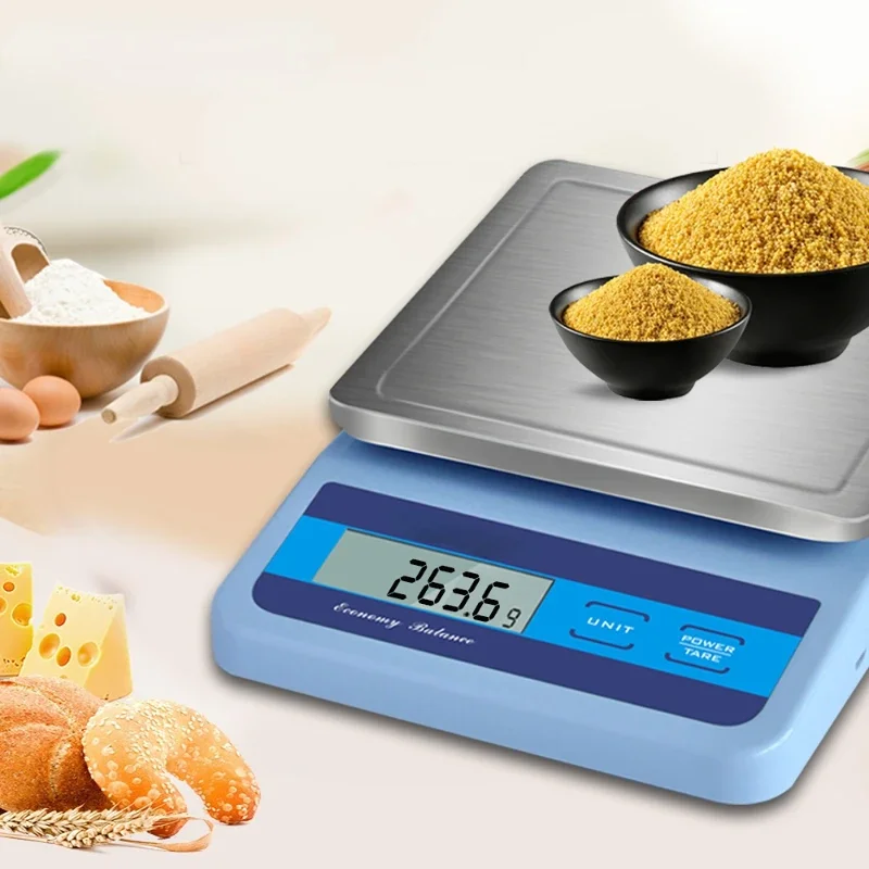 6 kg 6000 g 0,5 g kuchynskej stupnice Presná rovnováha s LCD elektronickou vážiacou ryžou ovocie ryže