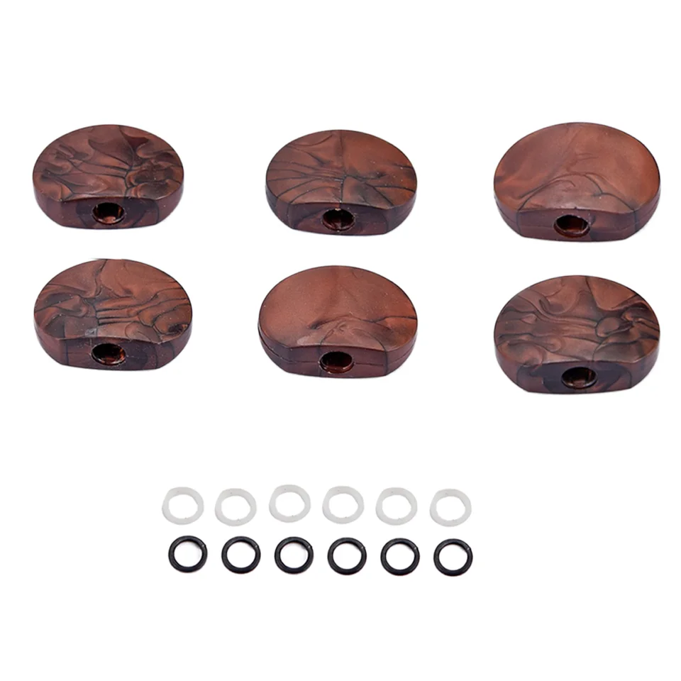6 ks/ set Vintage Tuners Hlavy strojov String ladenie kolíkov náhradné akrylové tlačidlá kľúča pre elektrickú gitaru GC803