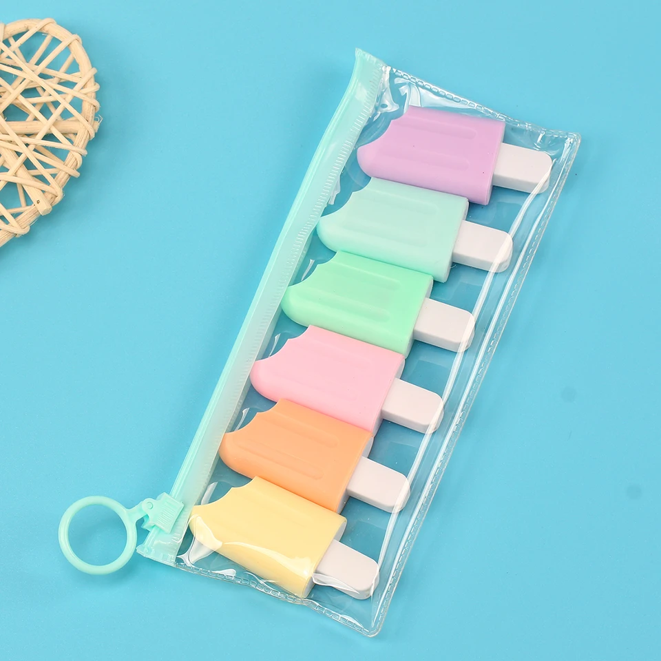 6 kusov /balenie Lytwtw's Cute Kawaii Iscream Ice Candy Farb