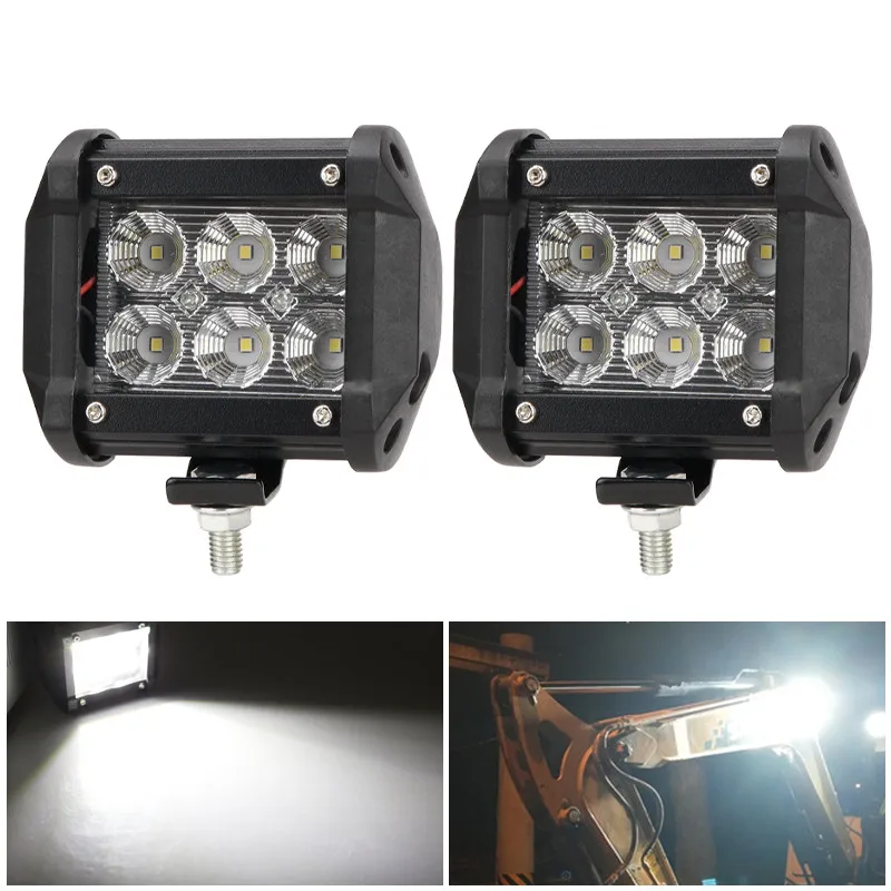 6 -led motocyklové svetlomety baterky LED reflektor LED s držiakom pre vozidlo Moto Truck Pracovné svetlo z cesty LED LED BAR 12V