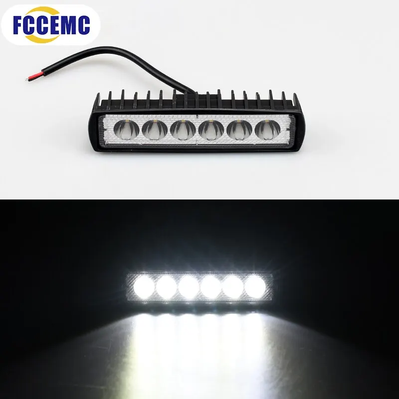 6 LED tekuté auto Pracovné svetlo Denné bežecké svetlo 12 V povodňový lúč pre Jeep 4x4 ATV 4WD SUV CAR STYLING