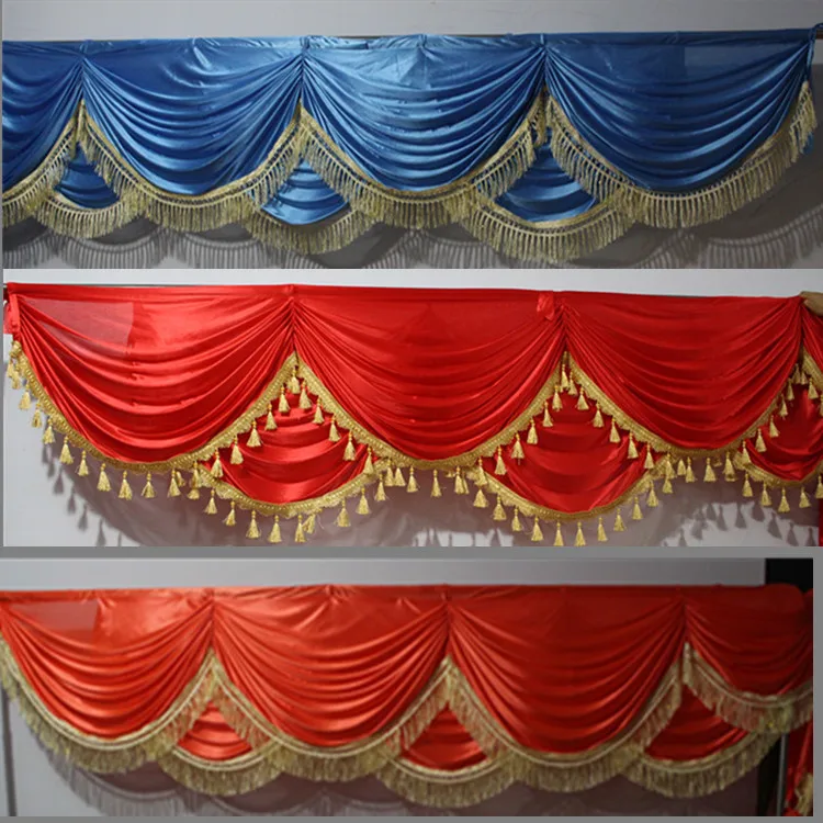 6 metrov dlhé svadobné lupty s Tassel Fit For For For For Svadobné závesné závesné podujatie dekorácia
